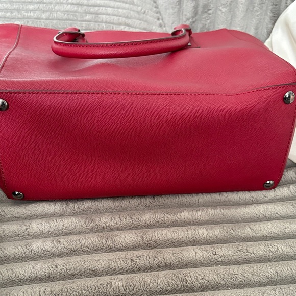 Michael Kors Red Studded Tote and Pouch Set - Picture 7 of 14